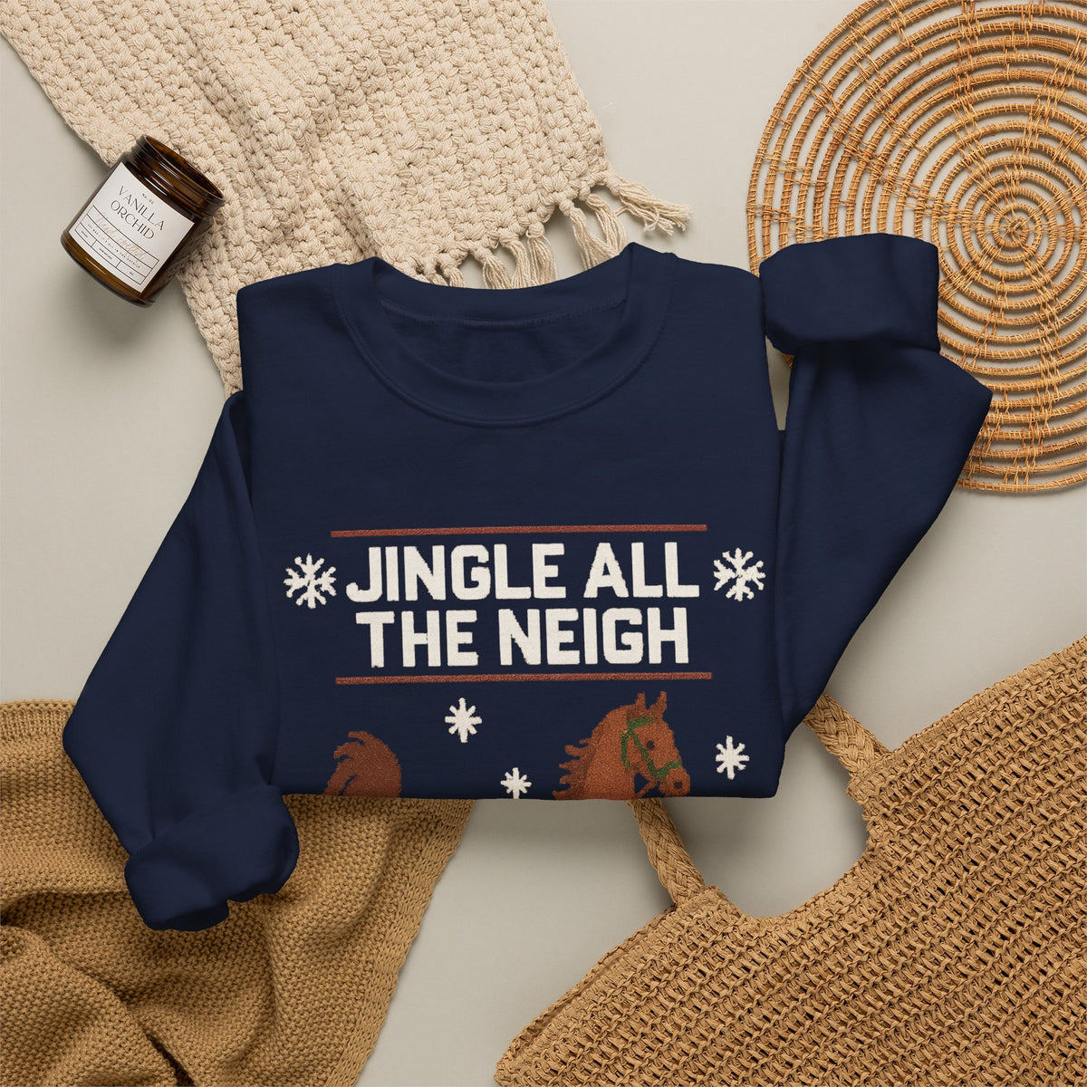 Jingle All The Neigh Christmas Horse Sweatshirt - view 20