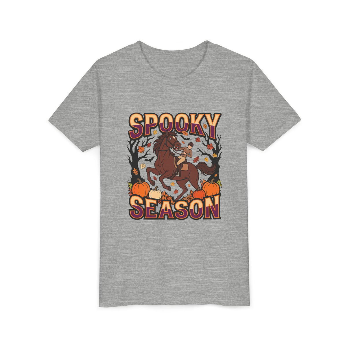 Spooky Season Halloween Horse Youth T-Shirt - view 12