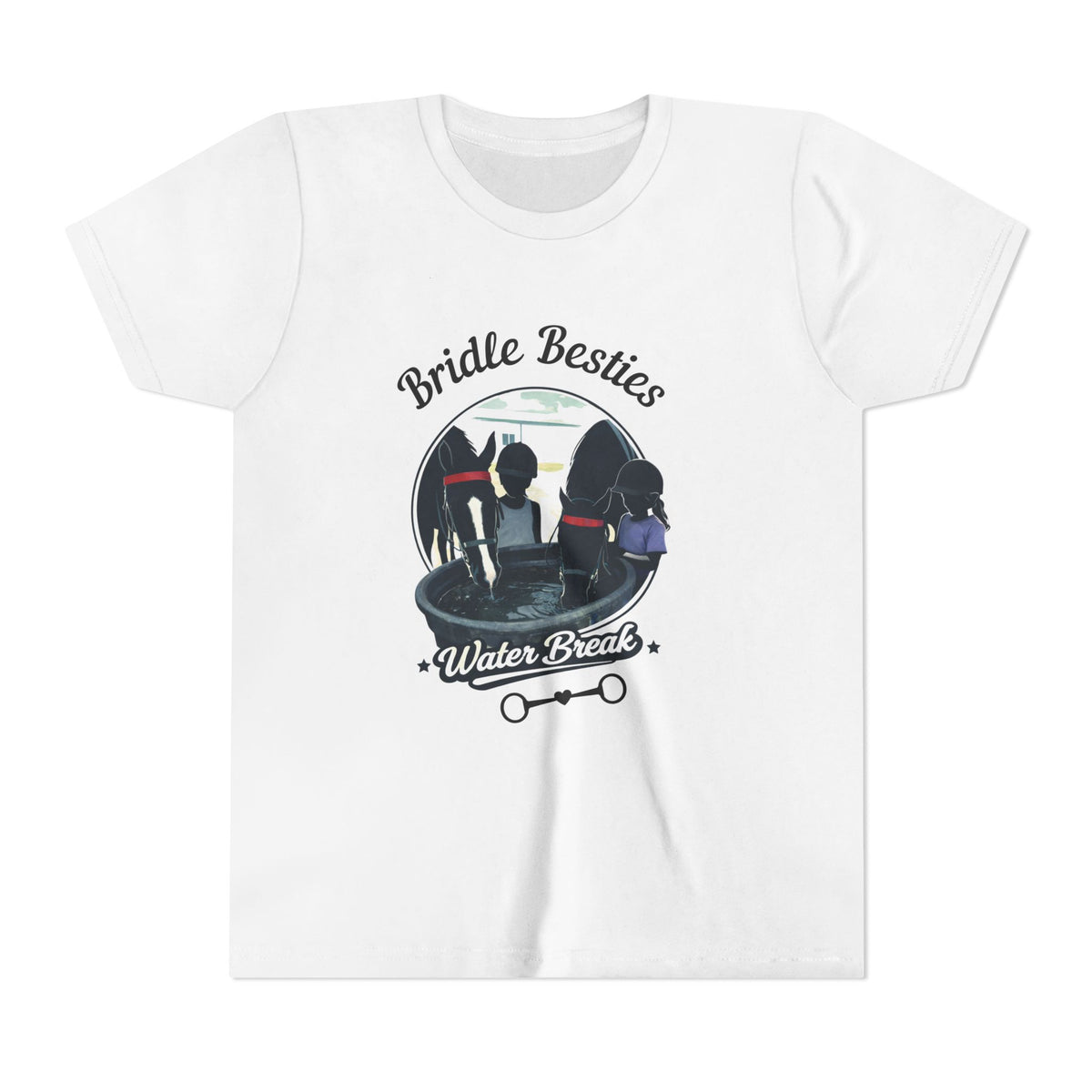 Water Break Horse Girl Youth T-Shirt - view 2