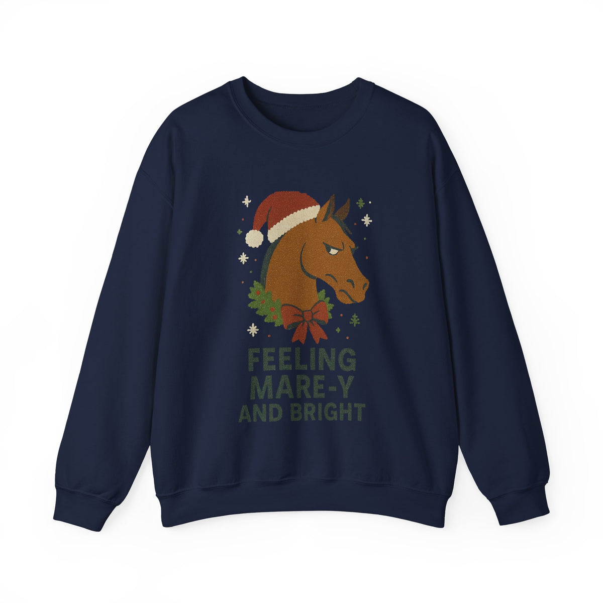 Feeling Mare-y and Bright Christmas Horse Sweatshirt - view 5