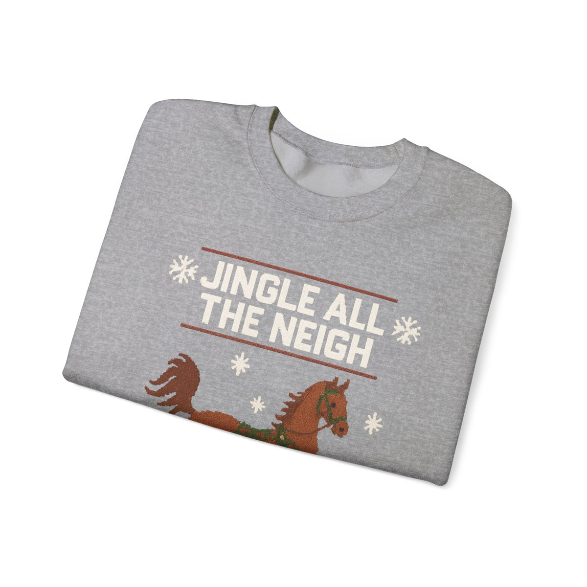 Jingle All The Neigh Christmas Horse Sweatshirt - view 10