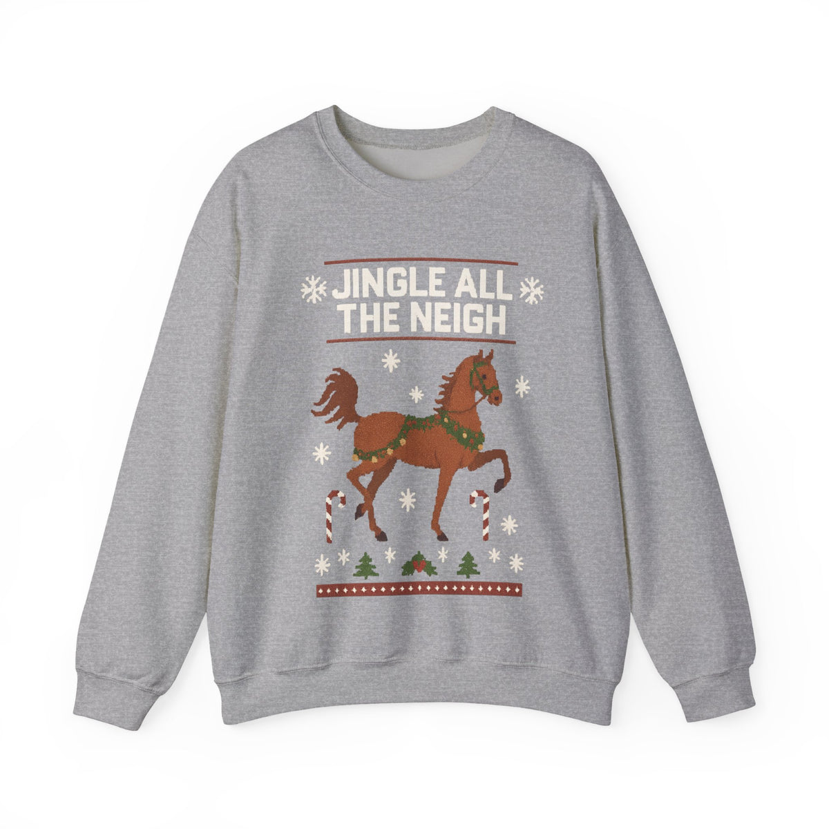 Jingle All The Neigh Christmas Horse Sweatshirt - view 2