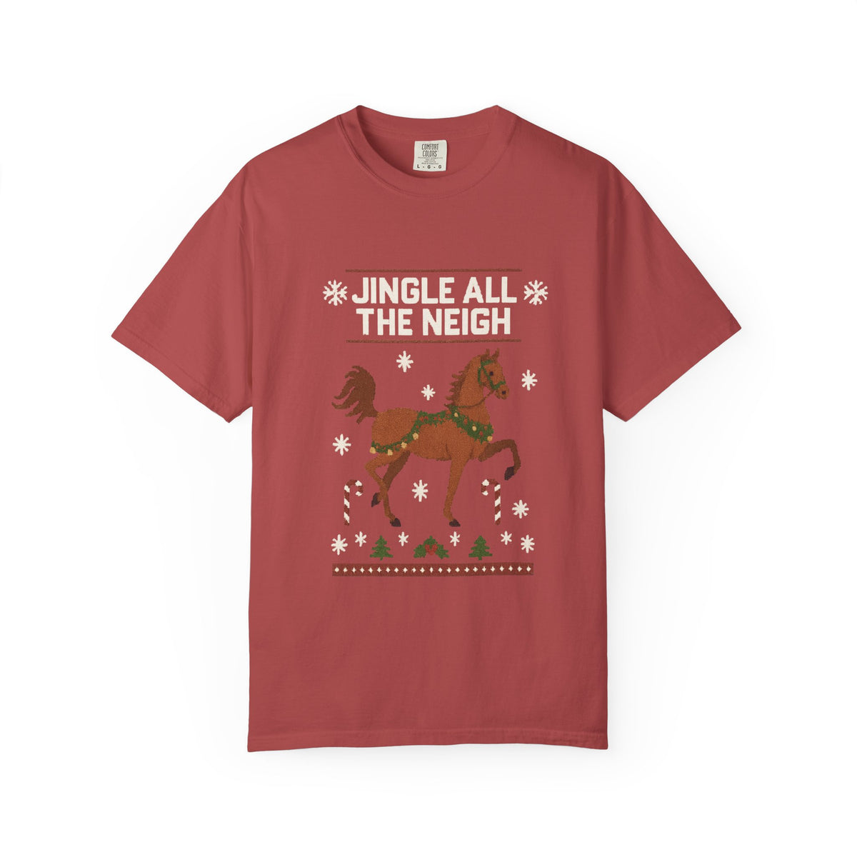 Jingle All The Neigh Christmas Horse T-Shirt - view 4