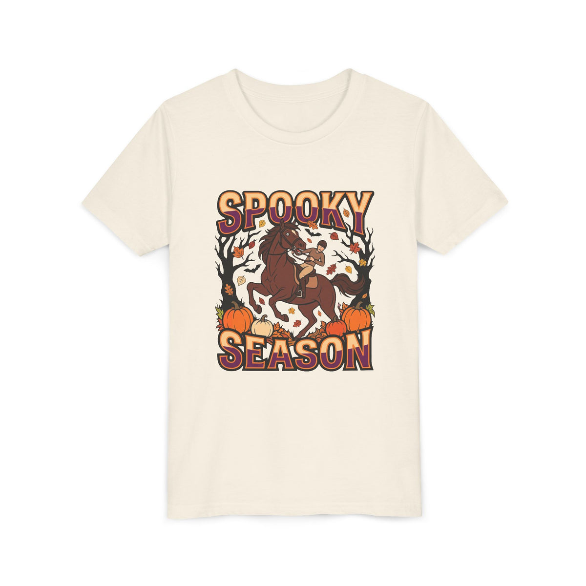 Spooky Season Halloween Horse Youth T-Shirt - Bridle Besties