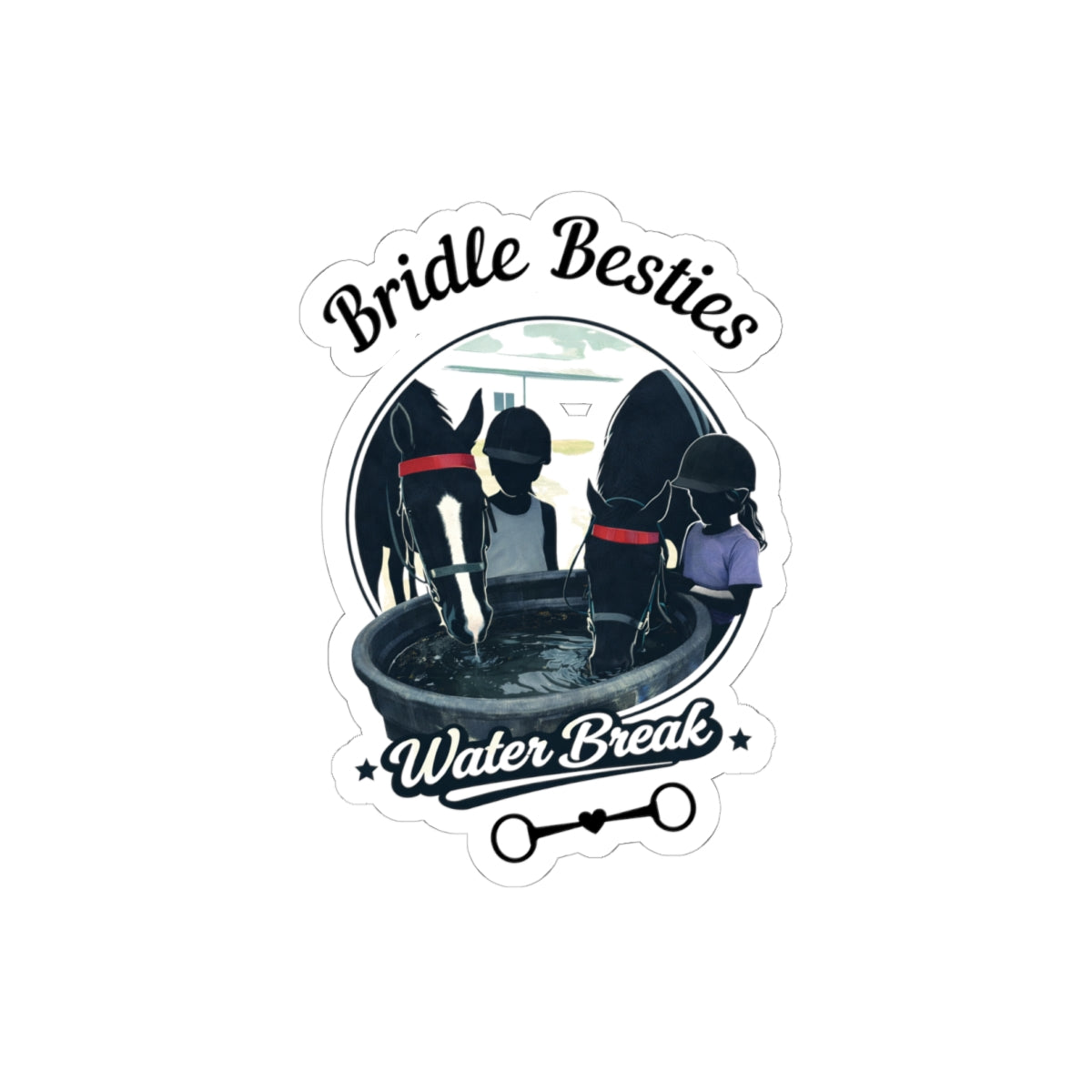 Water Break Horse Girl Sticker - view 8