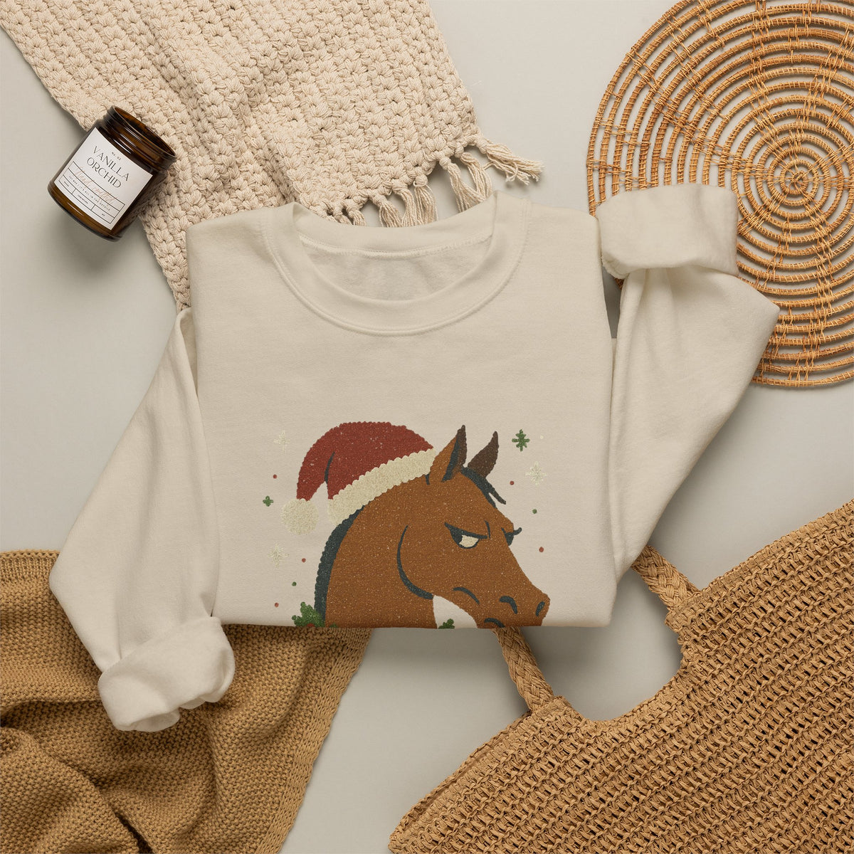 Feeling Mare-y and Bright Christmas Horse Sweatshirt - view 8