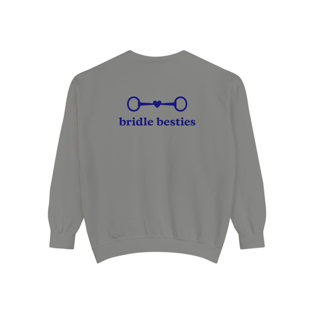 Bridle Besties Preppy Wordmark Sweatshirt (Navy, Premium) - view 15
