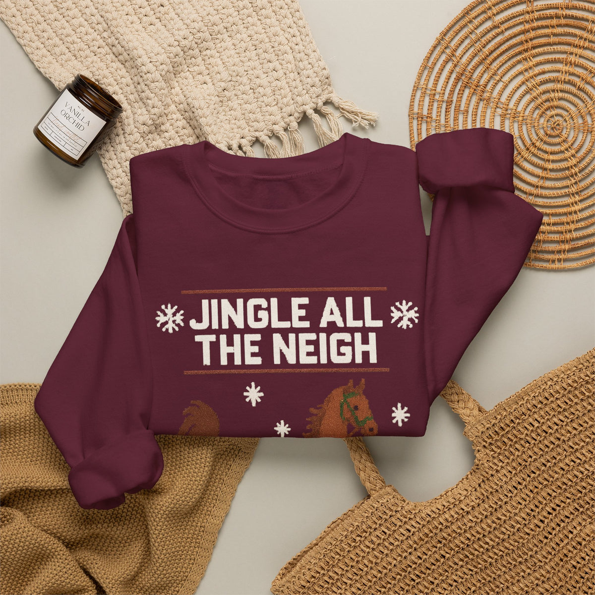 Jingle All The Neigh Christmas Horse Sweatshirt - view 14