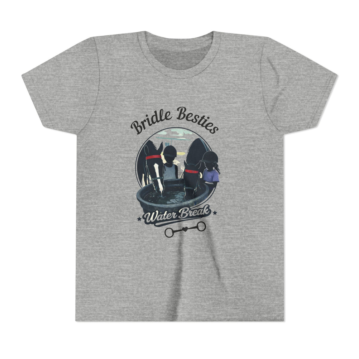 Water Break Horse Girl Youth T-Shirt - view 4