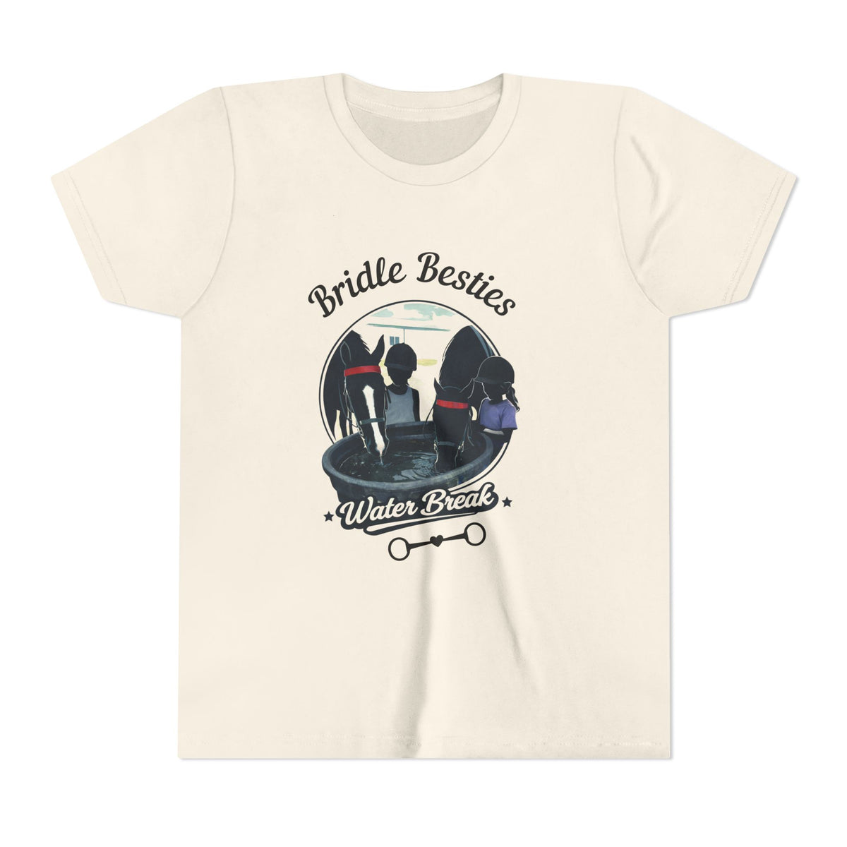 Water Break Horse Girl Youth T-Shirt - view 3