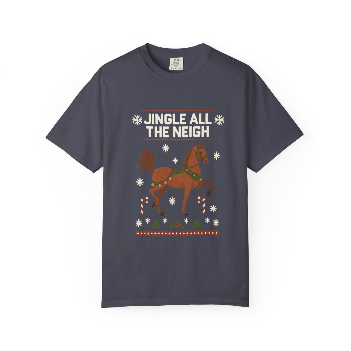 Jingle All The Neigh Christmas Horse T-Shirt - view 3
