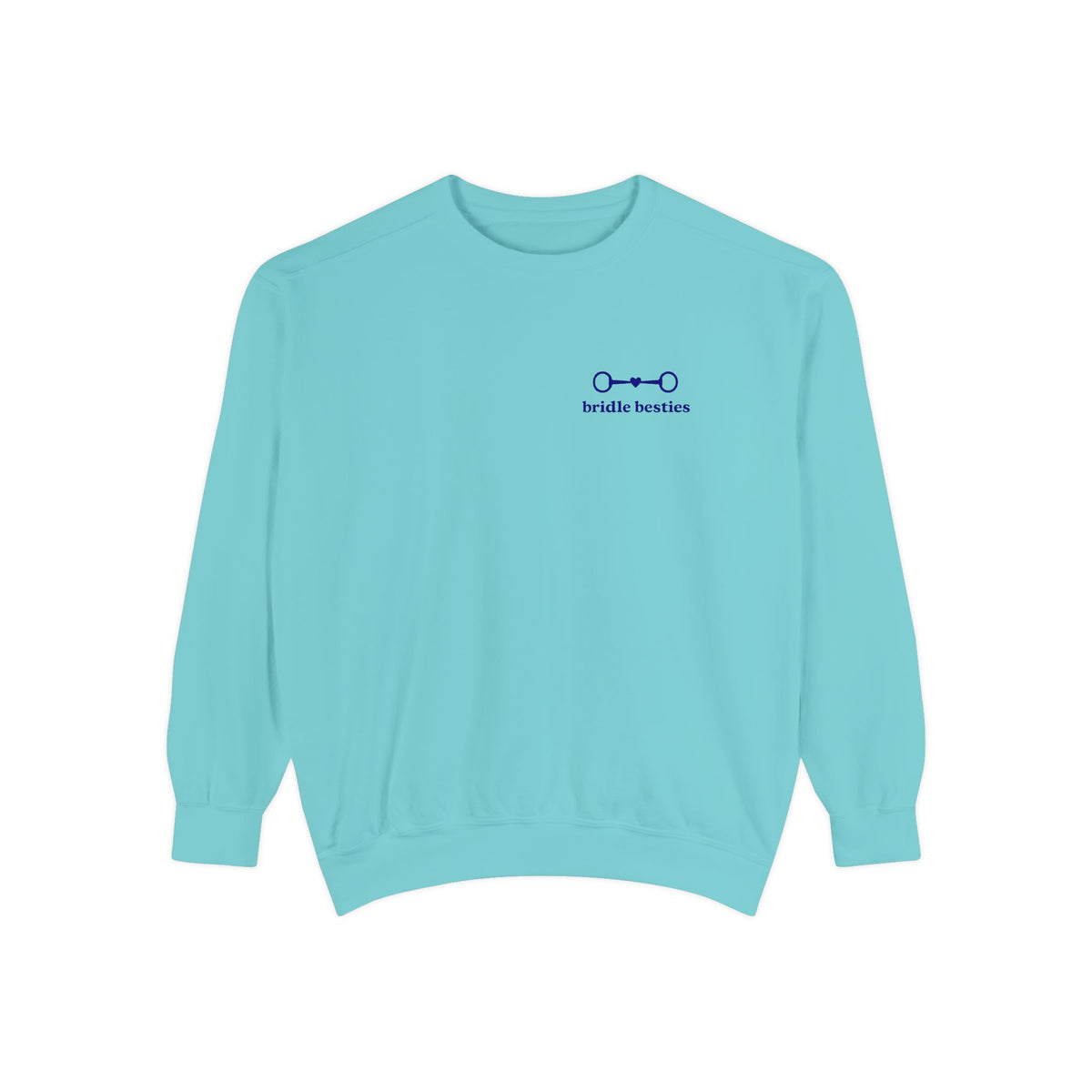 Bridle Besties Preppy Wordmark Sweatshirt (Navy, Premium) - view 6