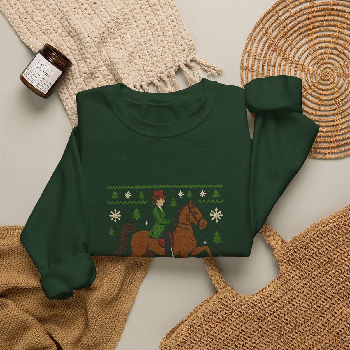 Oh What Fun It Is To Ride Christmas Horse Sweatshirt - view 17