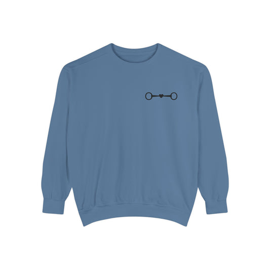 Bridle Besties Logo Sweatshirt (Premium Garment-Dyed) - Bridle Besties