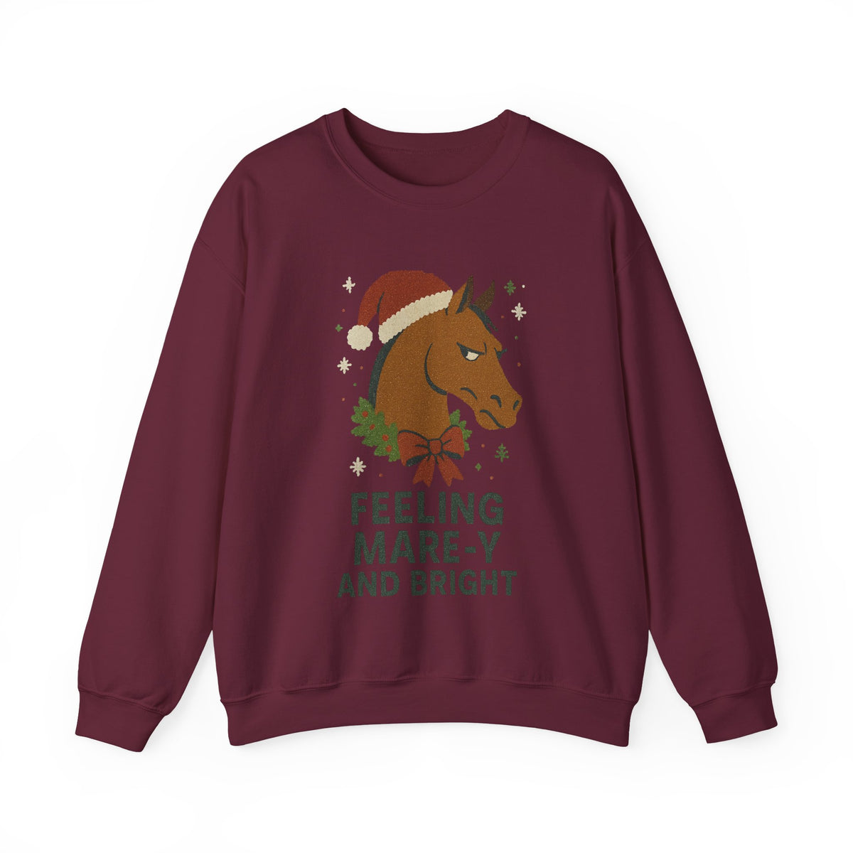 Feeling Mare-y and Bright Christmas Horse Sweatshirt - view 3