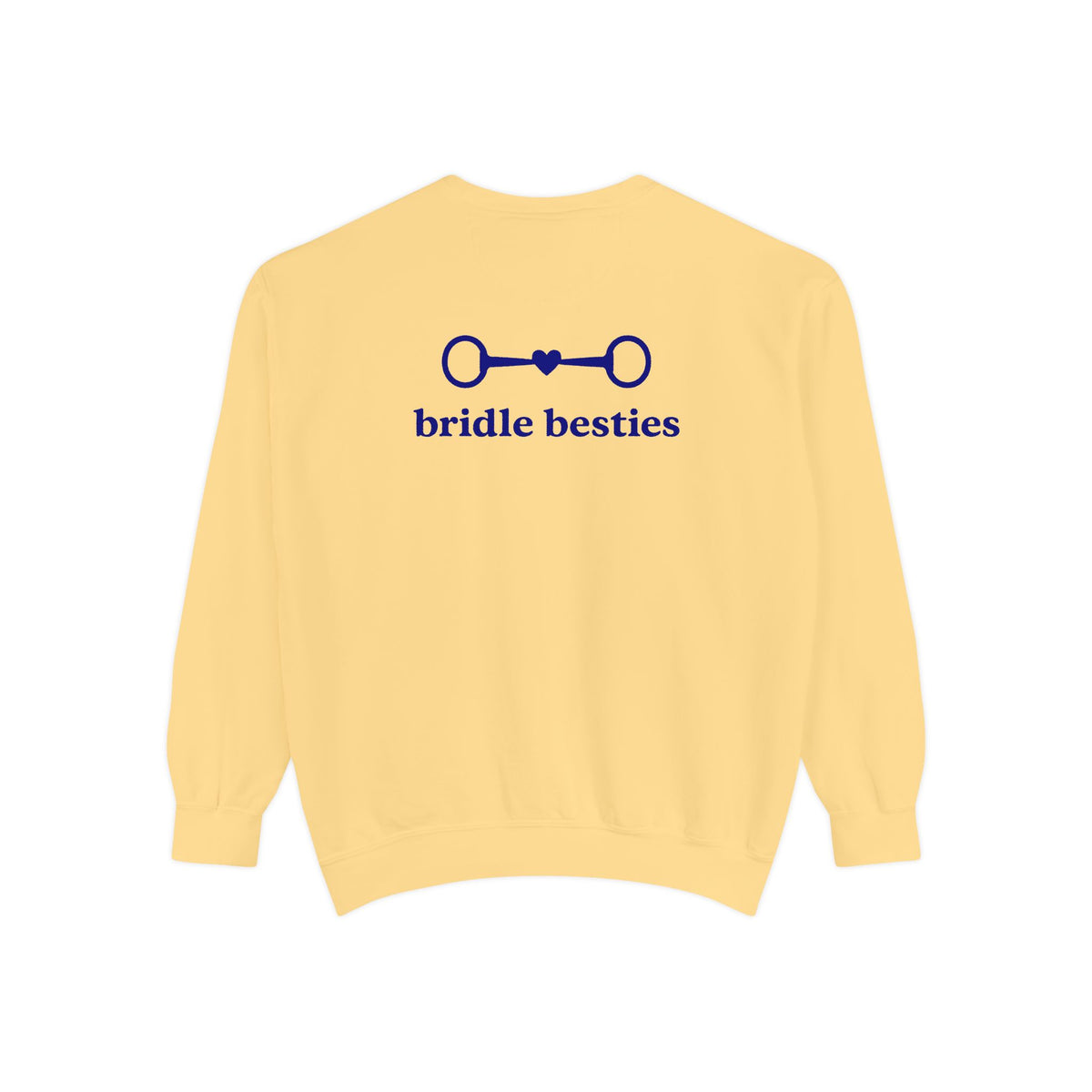 Bridle Besties Preppy Wordmark Sweatshirt (Navy, Premium) - view 12