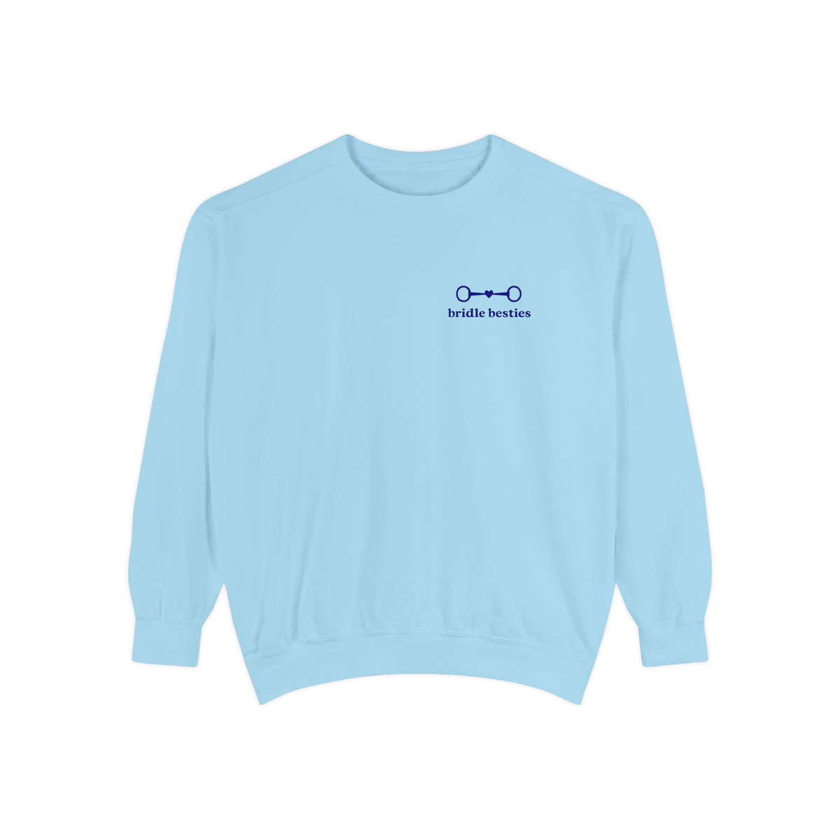 Bridle Besties Preppy Wordmark Sweatshirt (Navy, Premium) - view 5
