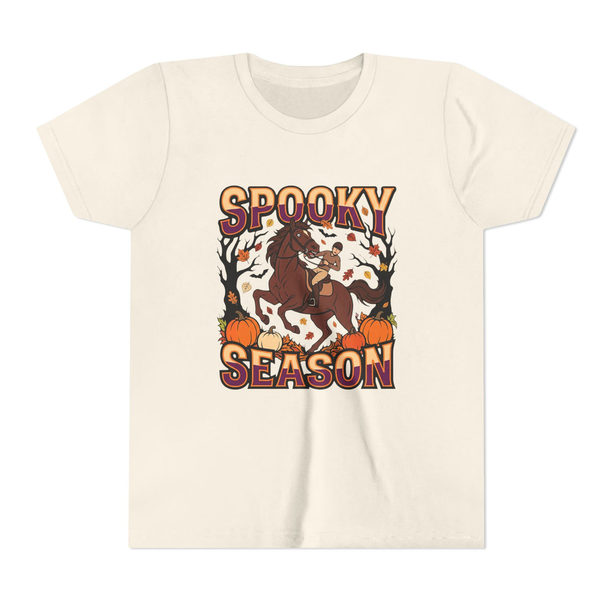 Spooky Season Halloween Horse Youth T-Shirt - view 5