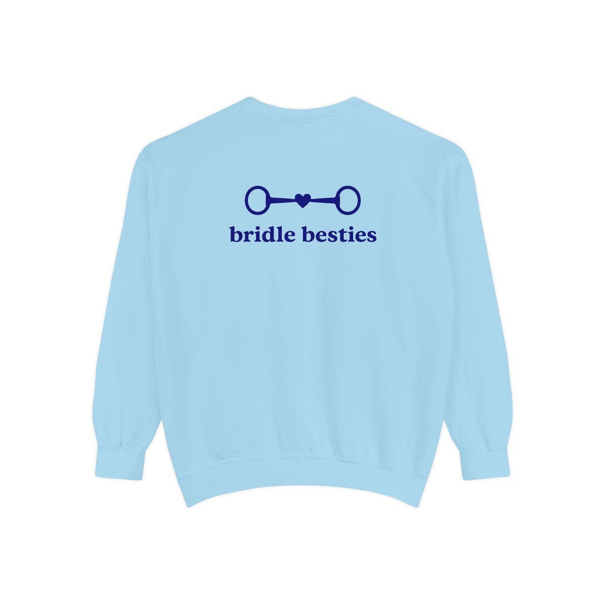 Bridle Besties Preppy Wordmark Sweatshirt (Navy, Premium) - view 18