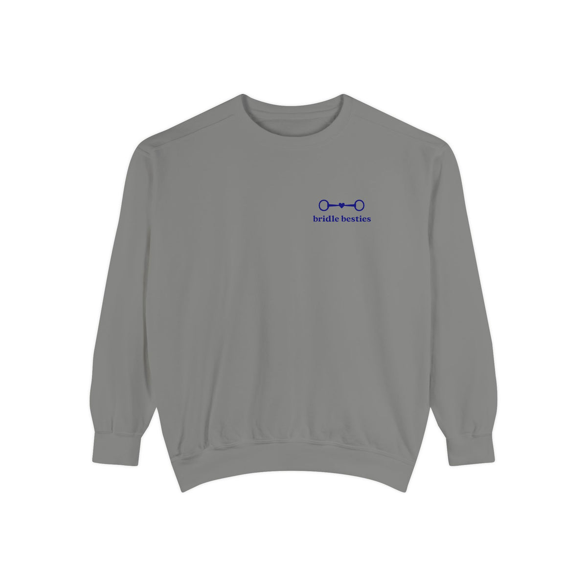 Bridle Besties Preppy Wordmark Sweatshirt (Navy, Premium) - view 4
