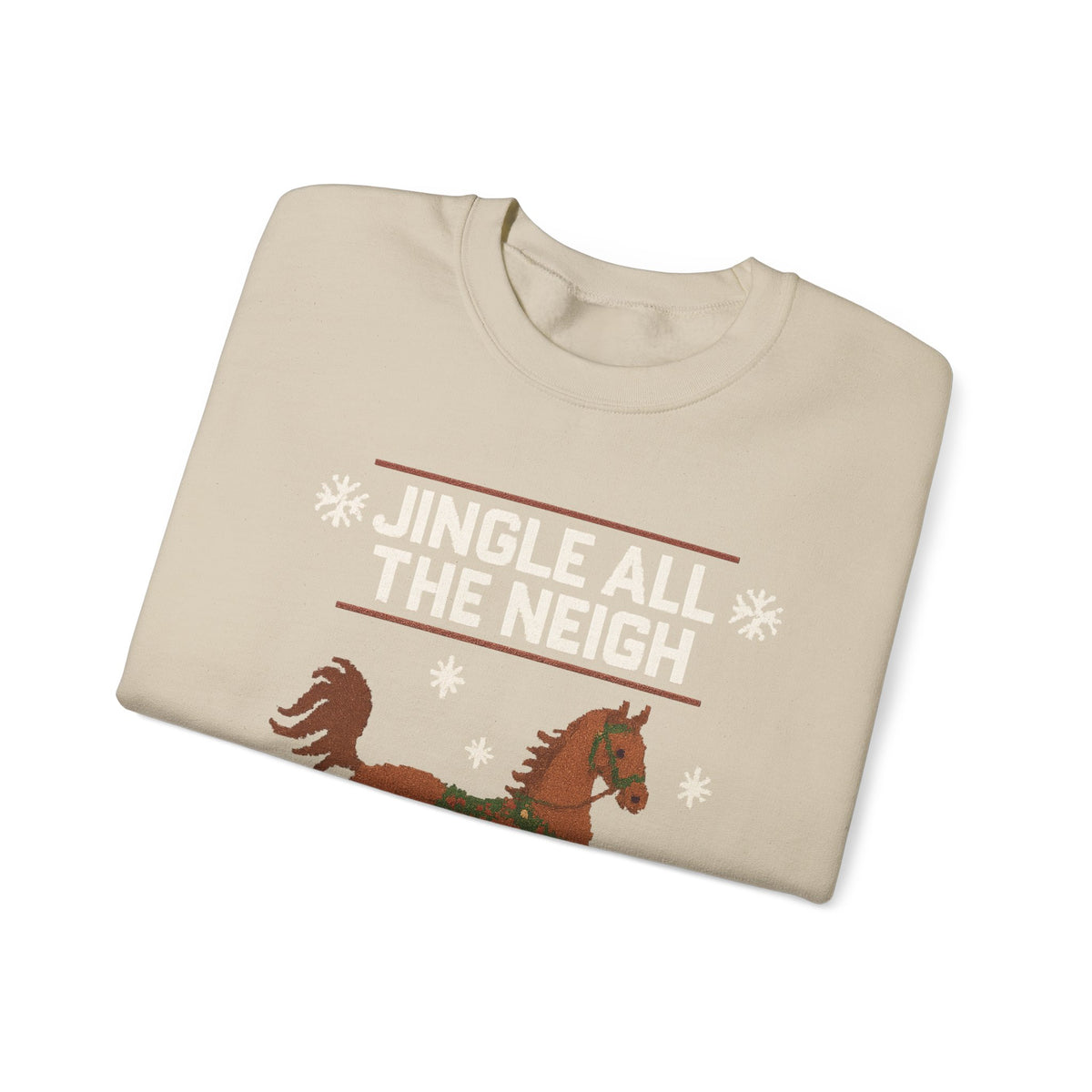 Jingle All The Neigh Christmas Horse Sweatshirt - view 7