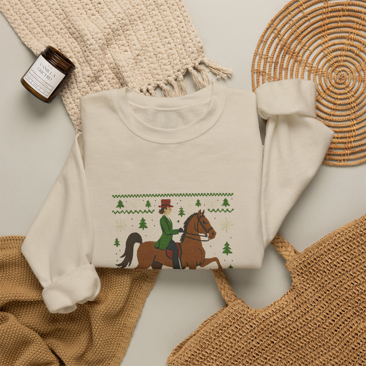Oh What Fun It Is To Ride Christmas Horse Sweatshirt - view 8
