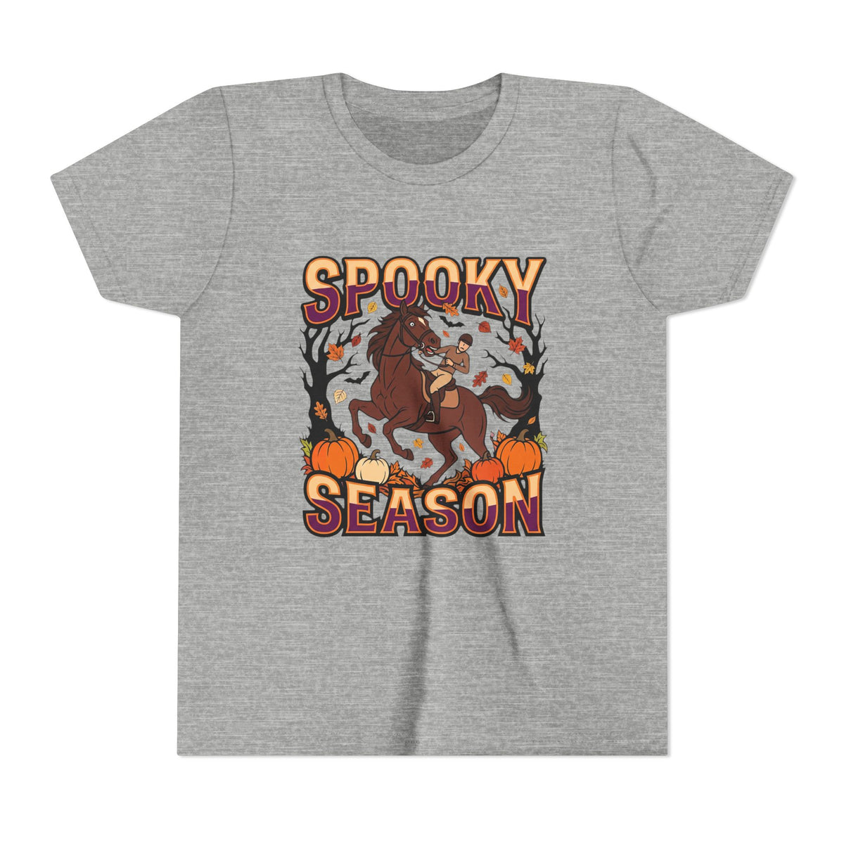 Spooky Season Halloween Horse Youth T-Shirt - view 3