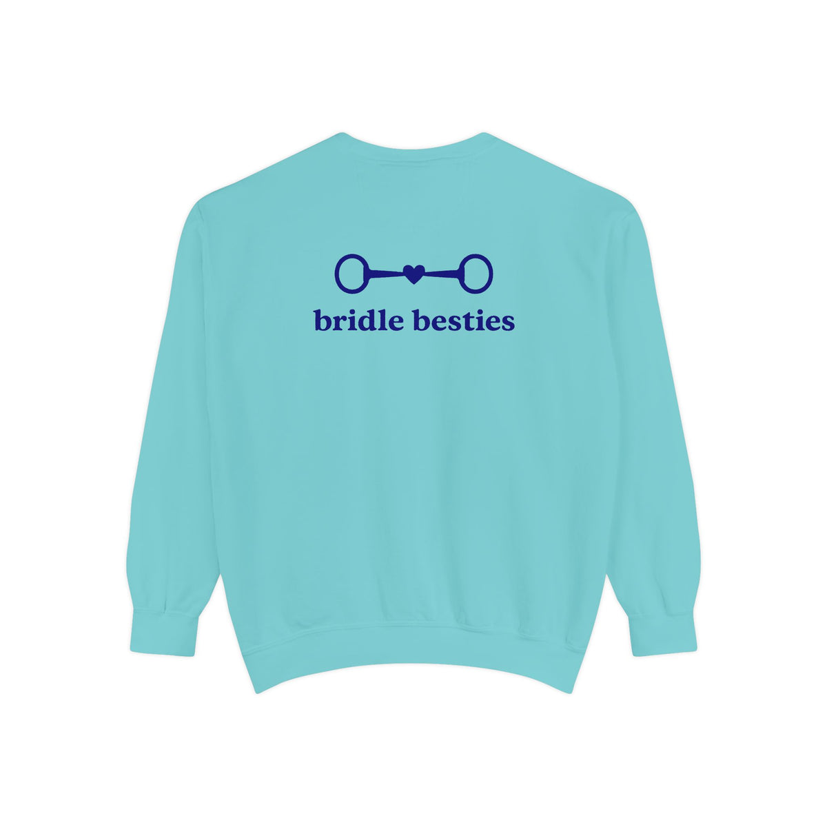 Bridle Besties Preppy Wordmark Sweatshirt (Navy, Premium) - Bridle Besties
