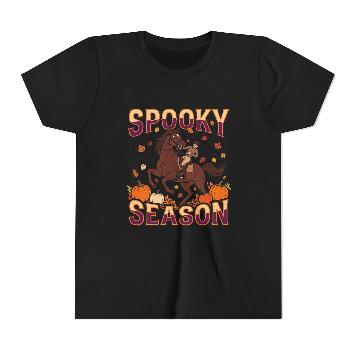 Spooky Season Halloween Horse Youth T-Shirt - view 2