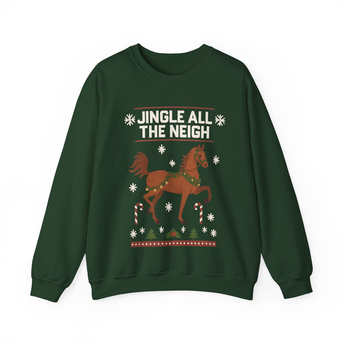 Jingle All The Neigh Christmas Horse Sweatshirt - view 4