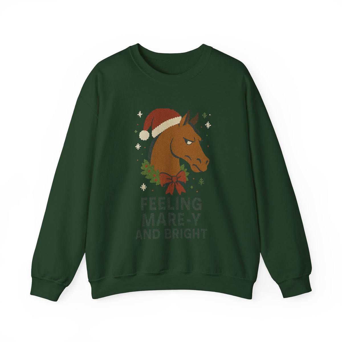 Feeling Mare-y and Bright Christmas Horse Sweatshirt - view 4