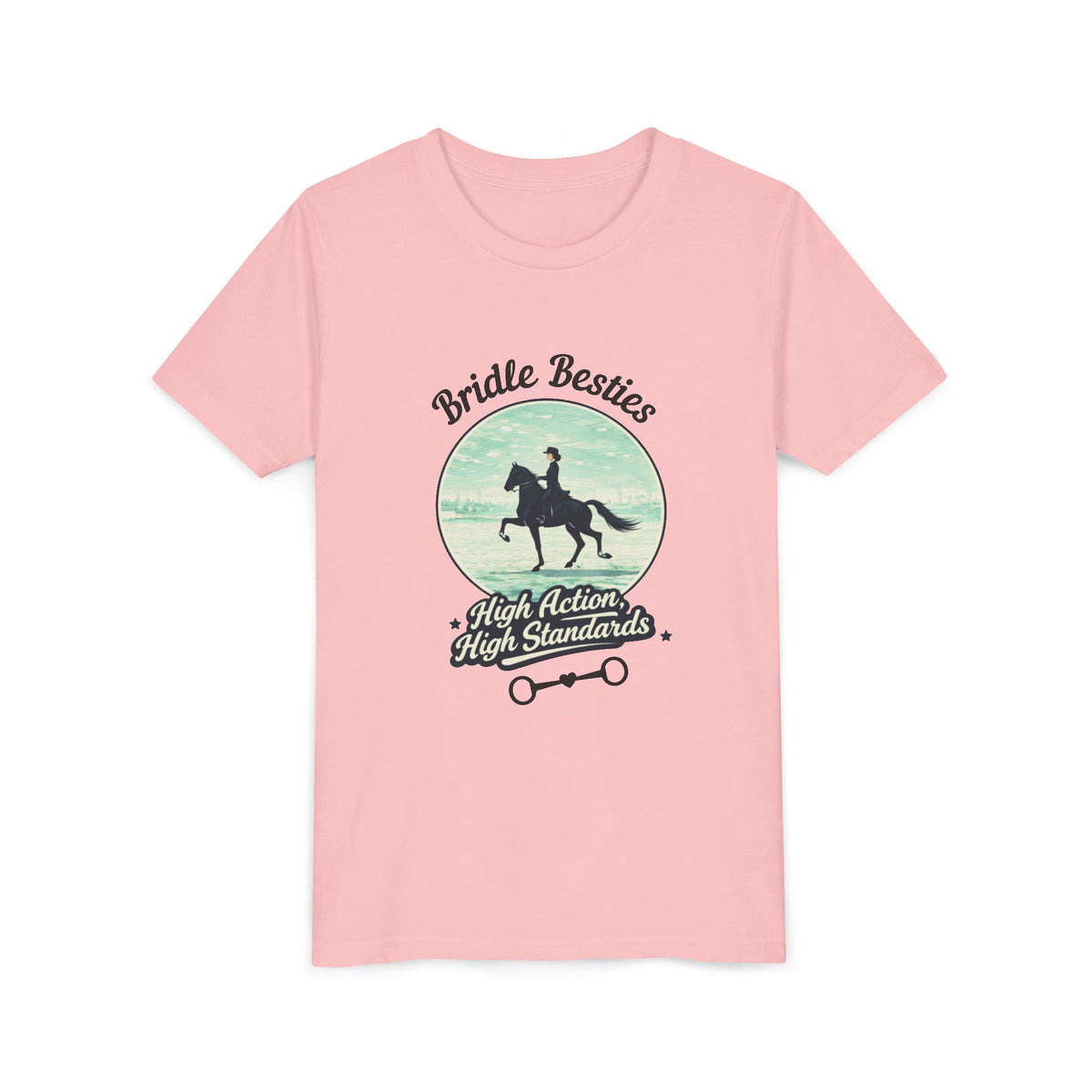 High Action, High Standards Saddle Seat Horse Show Youth T-Shirt - view 15