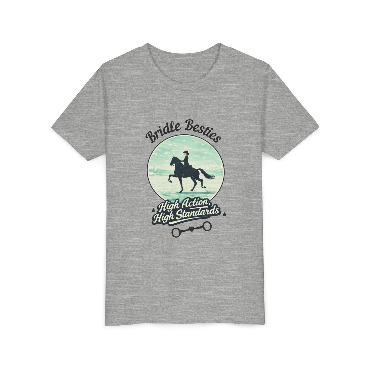 High Action, High Standards Saddle Seat Horse Show Youth T-Shirt - view 12