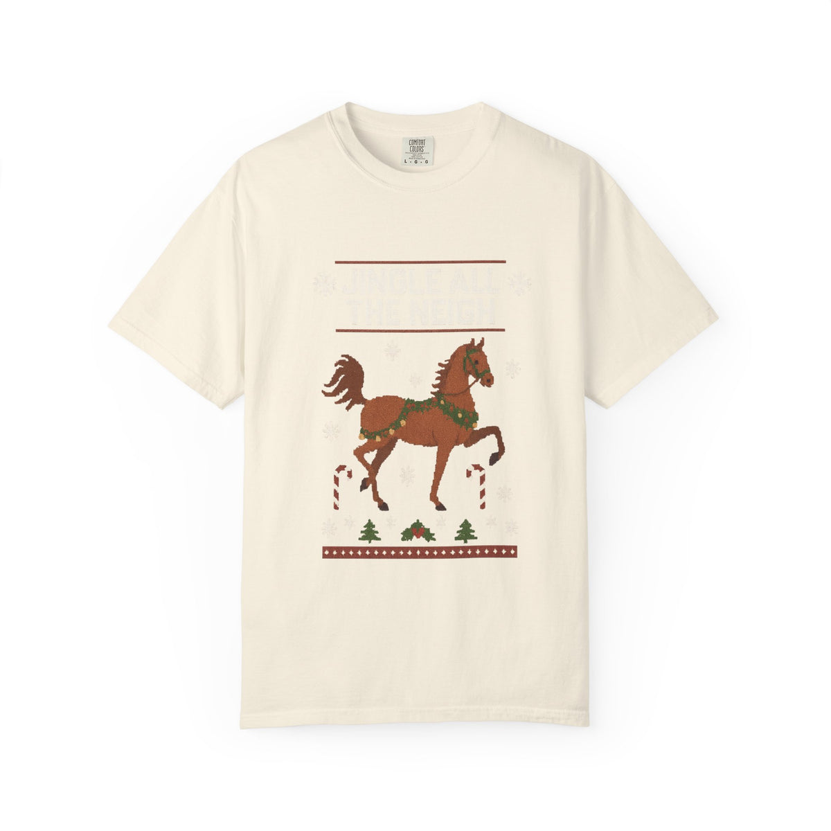 Jingle All The Neigh Christmas Horse T-Shirt - view 2