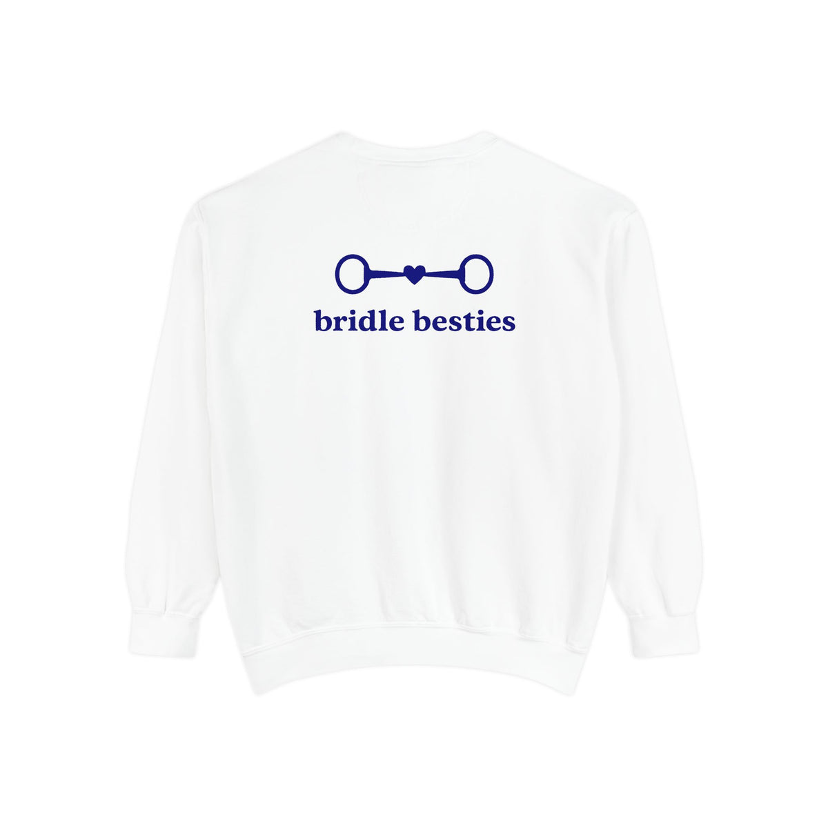 Bridle Besties Preppy Wordmark Sweatshirt (Navy, Premium) - view 9