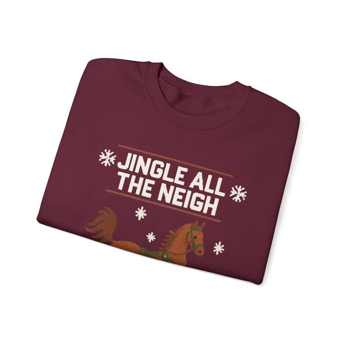 Jingle All The Neigh Christmas Horse Sweatshirt - view 13