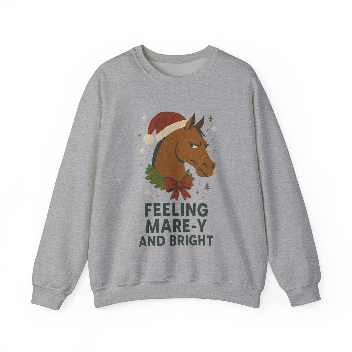 Feeling Mare-y and Bright Christmas Horse Sweatshirt - view 2