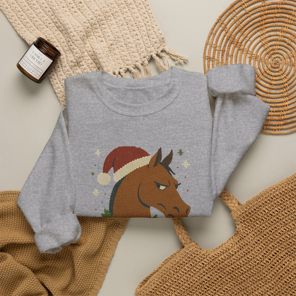 Feeling Mare-y and Bright Christmas Horse Sweatshirt - view 11