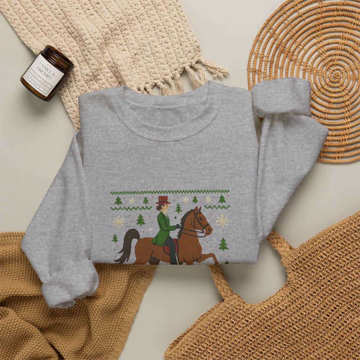 Oh What Fun It Is To Ride Christmas Horse Sweatshirt - view 11