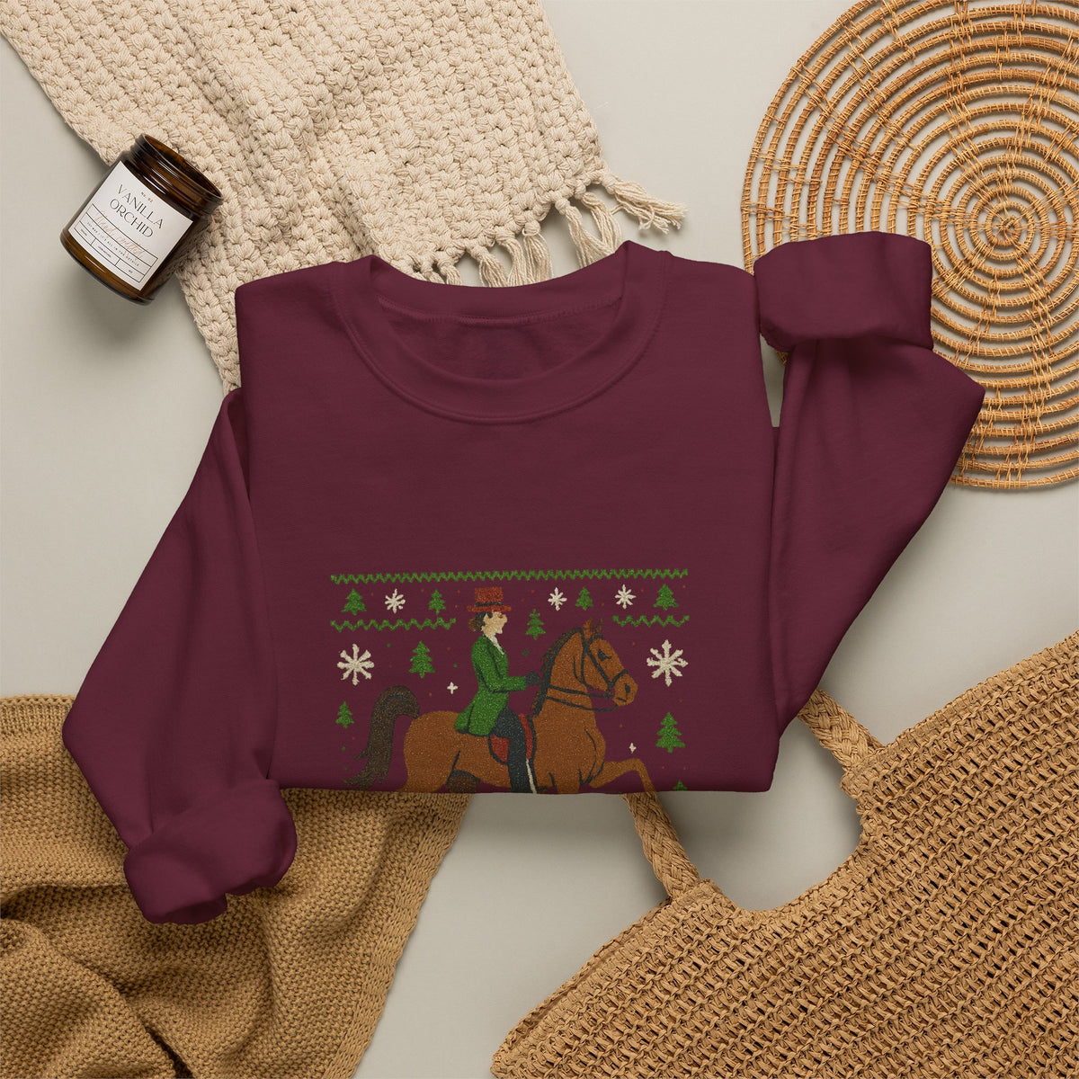 Oh What Fun It Is To Ride Christmas Horse Sweatshirt - view 14