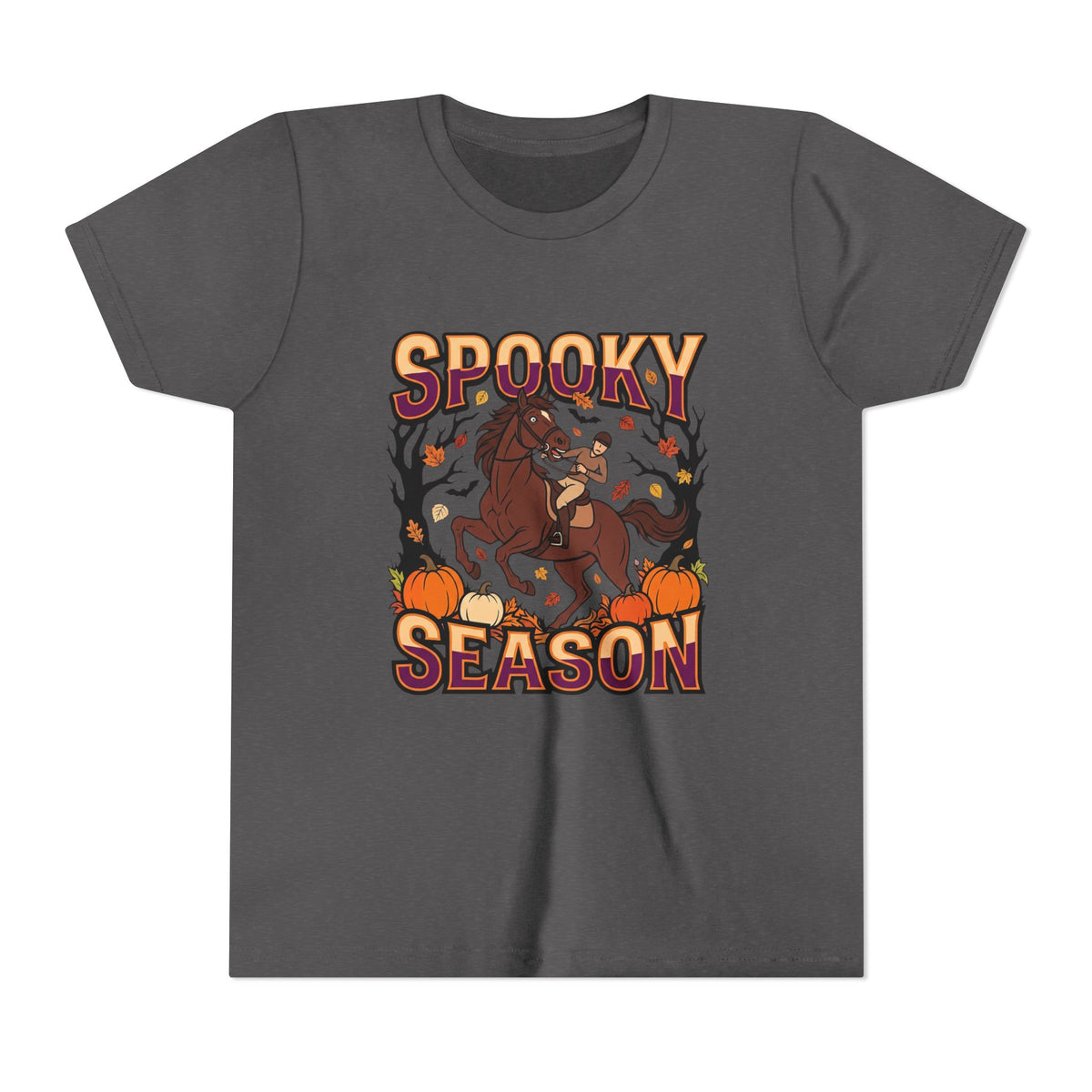 Spooky Season Halloween Horse Youth T-Shirt - view 4