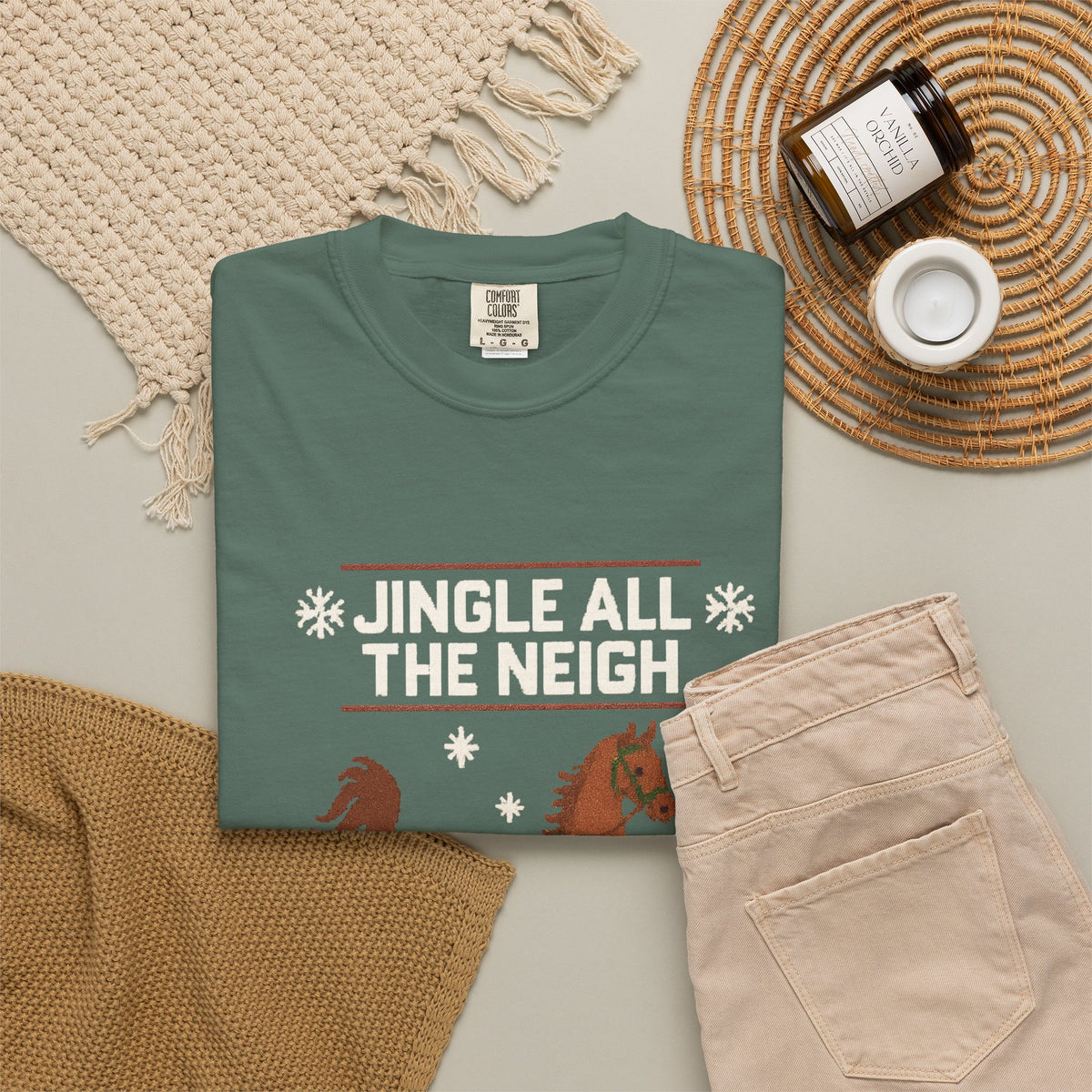 Jingle All The Neigh Christmas Horse T-Shirt - view 7